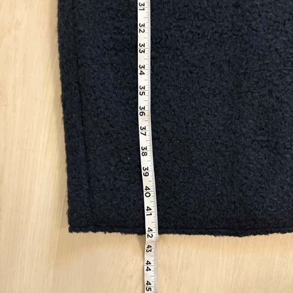 Zara Black Sleeveless long textured vest NWOT woman’s size large - Picture 13 of 16